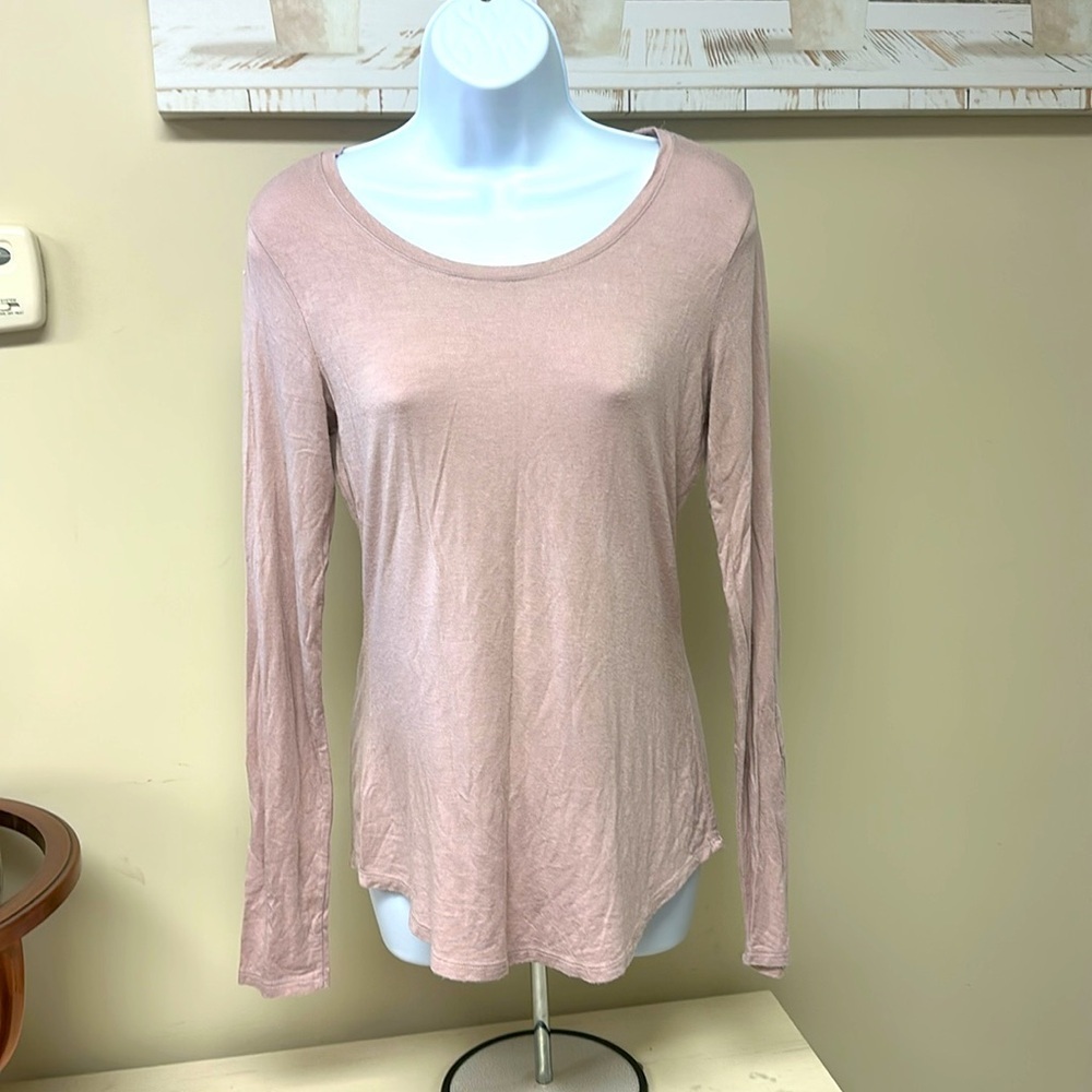 Maurice 24/7 Light Pink Long Sleeve Casual Top